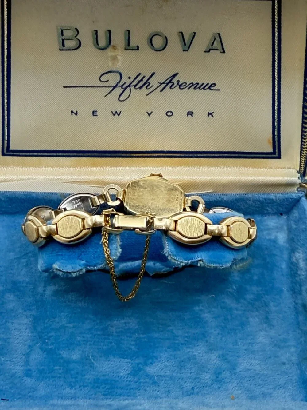 ULTRA RARE COMPLETE TIME CAPSULE 1948 21Jewel BULOVA 8AK with orig FIFTH AVE BOX
